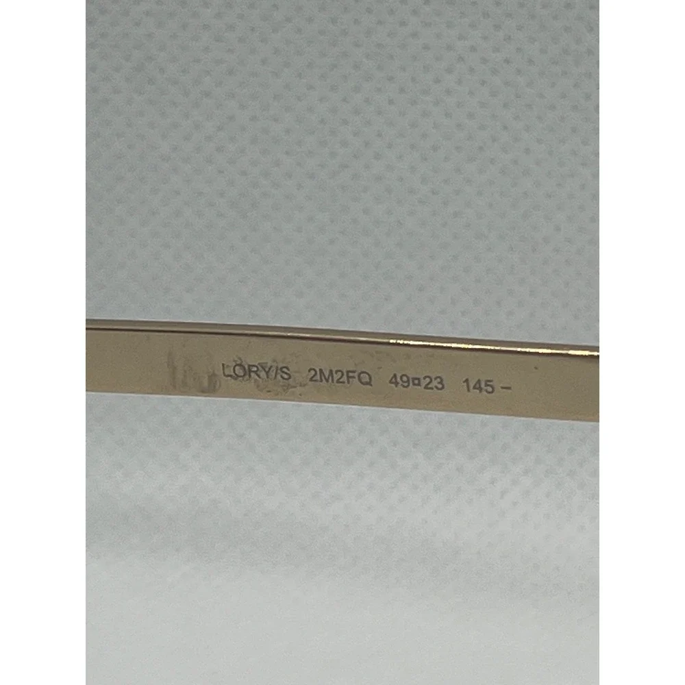 Jimmy Choo Lory/S Cat Eye Sunglasses Gray Gold Made‎ in Italy 49-23-145